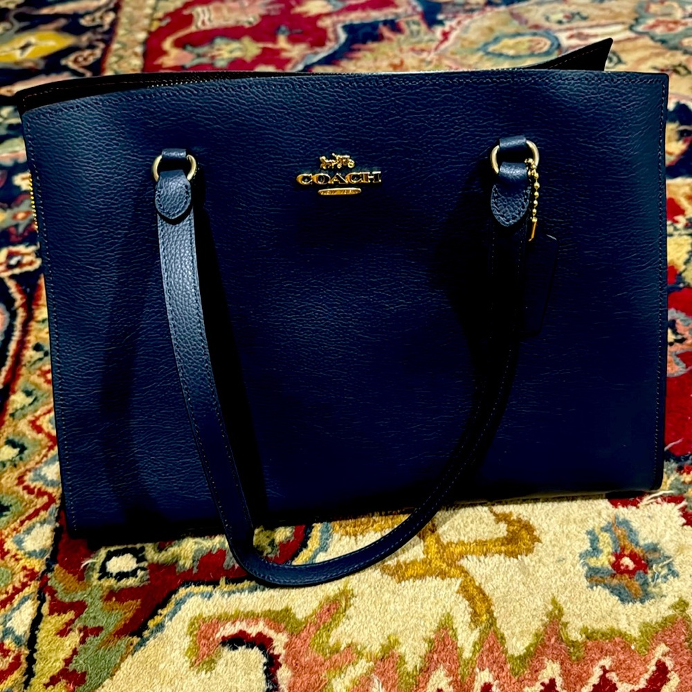 A beautiful Navy coach bag